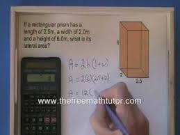 H x w since volume of a rectangular prism is equal to l x w x h face 1 x face 2 x face 3 =(l x. Lateral Area Of A Rectangular Prism Youtube