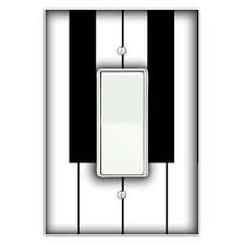 Piano Decorative Single Rocker Decora Light Switch Cover Switch Plate Piano Decoration Piano P Light Switch Plate Cover Light Switch Covers Piano Decor