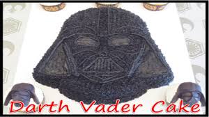 Darth Vader Cake Using A Wilton Pan How To Darth Vader Cake Star Wars Party Star Wars Birthday