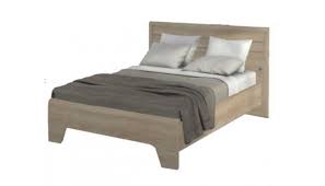 Hauteur tête de lit : Multy Lit 160x200 Avec Tete De Lit Rainuree Et Cadre Galbe Celio