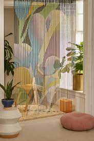 Floral Bloom Oversized Bamboo Beaded Curtain Bamboo Beaded Curtains Beaded Curtains Bamboo Curtains