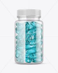 Clear Bottle With Soft Gel Capsules Mockup In Bottle Mockups On Yellow Images Object Mockups