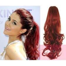 Red & copper hair extensions. Clip In Ponytail Wrap Braid Hair Extension 24 Curly Copper Red Hair Extensions Hotstyle