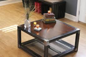 Steel And Wood Coffee Table Welded Furniture Metal Furniture Design Coffee Table Wood