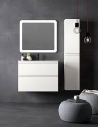 Conjunto de móveis de banheiro com pia Carmen branca Avila Dos Móveis de  banheiro — Azulejossola