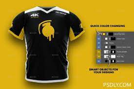 Download Free 4k Esports Jersey Design Mockup Ê–