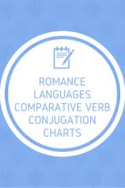Romance Languages Verb Conjugation Charts French Italian