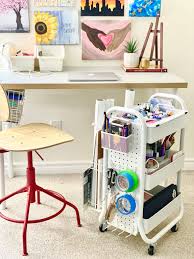 Once it is dry, sit this tabletop over the stuva cabinets. Neat Ikea Craft Table Hack Counter Height On A Budget