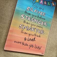Check spelling or type a new query. Positive Quote Sign Remember You Are Braver Than You Believe Stronger Than You Seem Smarter Than You Think And Loved More Than You Know Inspirational Wall Art The Positive