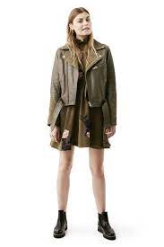 Lloyd Biker Jacket Dark Olive Women Outerwear Jacket Outerwear Jackets Fall Winter Outfits