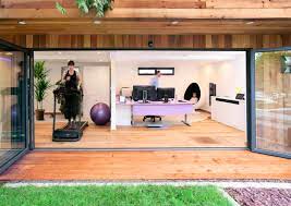 This build offers an ideal balance between work and play. Office Gym Houzz