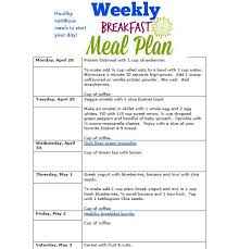 Weekly Breakfast Meal Plan Healthy Meals To Start Your Day Life Food Family Diet Breakfast Meal Planning How To Plan