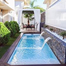 Pool Mit Terrasse Small Backyard Pools Small Pool Design Backyard Pool