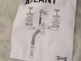 ikea atlant water trapstrainer 2 bowls