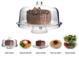 Looking for a good deal on 3 layer cake stand? Homeries Multi Purpose 6 In 1 Dome Lid Cake Stand