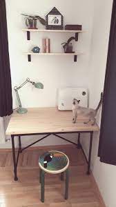 Ikea Kullaberg Desk And Tropical Chic Frosta Stool Wooden Stools Ikea Living Dining Room