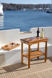 This pallet cup holder would be ideal for a rustic themed kitchen. Outdoor Solid Wood Folding Table With Cup Holders The Table Server
