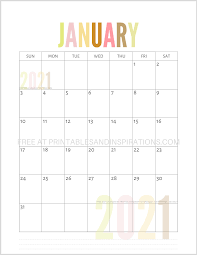 Free download monthly 2021 calendar templates. List Of Free Printable 2021 Calendar Pdf Printables And Inspirations