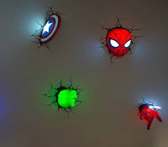 Superhero themed decor accessories for living, bedroom,bathroom and kitchen. Superheroes Wall Lights E1515283900198 1 Nursery Bedroom Homedecor Thisiswhyimbroke Superhero Wall Marvel Nursery Wall Lights