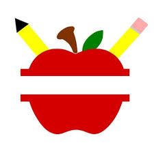 Split Apple With Pencils Svg Split Apple Svg Back To School Etsy School Tshirts Student Gifts Teacher