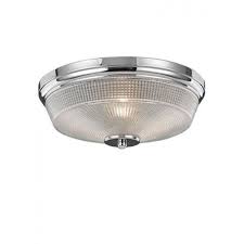 This small separation between the fixture and the ceiling allows for a room to be amply illuminated as light is not only cast downward but upward reflecting off. C5771 Flush Ceiling Light In Chrome With Textured Glass Small Dia 340mm From Lights 4 Living