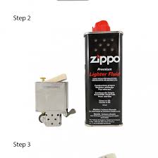Use an unfolded paper clip or similar tool if the pad is hard to lift. How To Fill Up A Zippo Lighter With Petrol Eurotabaco Blog