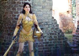Maybe you would like to learn more about one of these? Olivia Mears Rocking Golden Saint Armor From Oblivion S Shivering Isles Add On Best Cosplay Elder Scrolls Cosplay