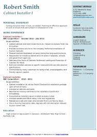 Search for manufacturing, cabinet installer, solar installers/electricians/techs, field installer, field service representative jobs in usa. Cabinet Installer Resume Samples Qwikresume