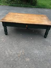 Sand in between the coats to ensure a smooth finish. Farmhouse Coffee Table Makeover