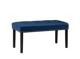 Handwoven in a classic herringbone pattern, this rug features a rich navy blue hues and offers exceptional durability to any indoor or outdoor space. Velvet Bedroom Bench Navy Blue Yorkton Beliani Co Uk