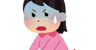 ぎっくり腰のイラスト（女性） | かわいいフリー素材集 いらすとや