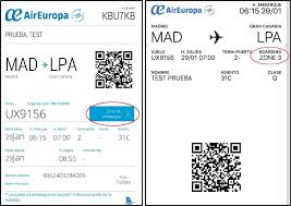 However, check with the airline's website if apple passbook or mobile boarding passes are accepted. Air Europa Fuhrt Das Boarding Nach Gruppen Ein Billete 996