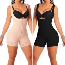 Women 39 S Full Body Shaper High Compression Strappy Waist Trainer Corset Shapewear In Clothing Shoes Amp Full Body Shaper Body Shapewear Waist Trainer Corset