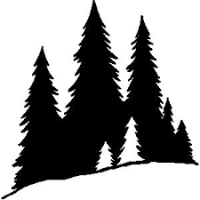 Winter Forest Silhouette Clip Art Car Tuning Pine Tree Drawing Pine Tree Silhouette Tree Silhouette