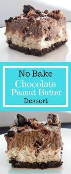 No Bake Chocolate Peanut Butter Dessert Recipe Recipe Desserts Peanut Butter Desserts Dessert Recipes