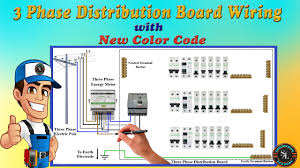 Typically, you will have two distinct diagrams. 3 Phase Distribution Board Layout And Wiring Diagram Three Phase Db Wiring With New Color Code Youtube