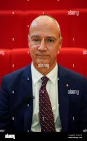 Nick Carver, chairman of the Nottingham University Hospitals NHS Trust,  before the trust's annual public meeting, at Nottingham Trent University.  The trust is currently being reviewed by Donna Ockenden over care failings,