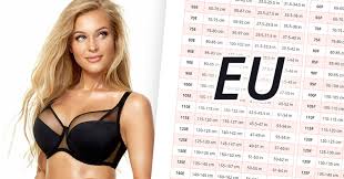 Bra sizes are always made up of a number and letters, 32d, 36c, 34e and so forth… the number part is your band size and the letter indicates your cup size. European Eu International Int Bra Sizes In Centimeters And Inches