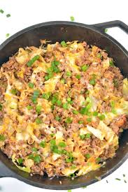 Taco Ground Beef And Cabbage Skillet Meal Recipe In 2020 Ground Beef And Cabbage Beef Recipes Ground Beef Recipes For Dinner