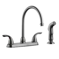 We have spent many hours looking over various. Design House 525089 Ashland 2 Handle Standard Kitchen Faucet With Side Sprayer 48 Inch Soft Hose Pull Out Satin Nickel 48