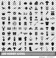 There are both social media icons and general symbol icons to use. 100 Hobby Icons Set Simple Style Stock Illustration 30590877 Pixta