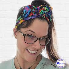 Wire Headband for Women, Rainbow Cat Retro Inspired Headscarf, Rockabilly  Scarf Head Band for Adult, Hair Bow Bandana Head Wrap, by Sheylily