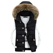 Certaines doudounes noires sont dotées d'une capuche fourrure pour un look plus féminin. Doudoune Sans Manches Homme A Capuche Slim Sport Mode Casual Col En Fausse Fourrure Vetement Masculin Noir Noir Cdiscount Pret A Porter