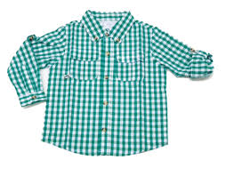 Prodoh Fishing Shirts For Boys Or Girls Forest Green Gingham
