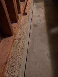 There is separation b/t our garage floor and wall, creating a gap and allowing for all kind of critters / bugs coming into our basement. Garage Separation Between Floor And Wall