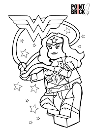 Lego Wonder Woman Coloring Pages At Getdrawingscom Free For