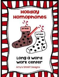 Holiday Homophones Worksheet Only Edition Gives Students Practice With Long A Homophones Words Their Way Sort 48 It In Word Work Homophones Homophones Words