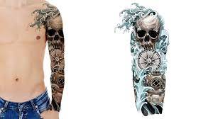 Chest & arm sleeve tattoo. How To Select A Tattoo Sleeve Design Custom Tattoo Design
