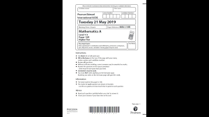 Edexcel Mathematics Igcse Paper 1hr June 2019 Youtube