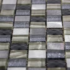 Diy, building, kitchen, deco and garden hypermarket offering the best prices and range. Luxury Grey Silver Ivory Glass Brushed Steel Mosaic Wall Tiles Sheet 8mm
